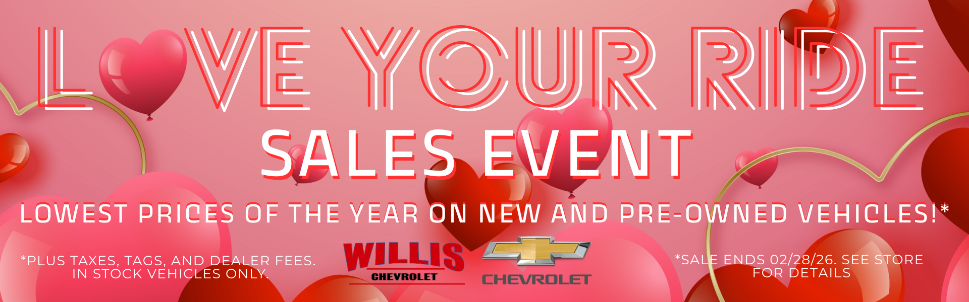 Love your ride banner Feb. 2026